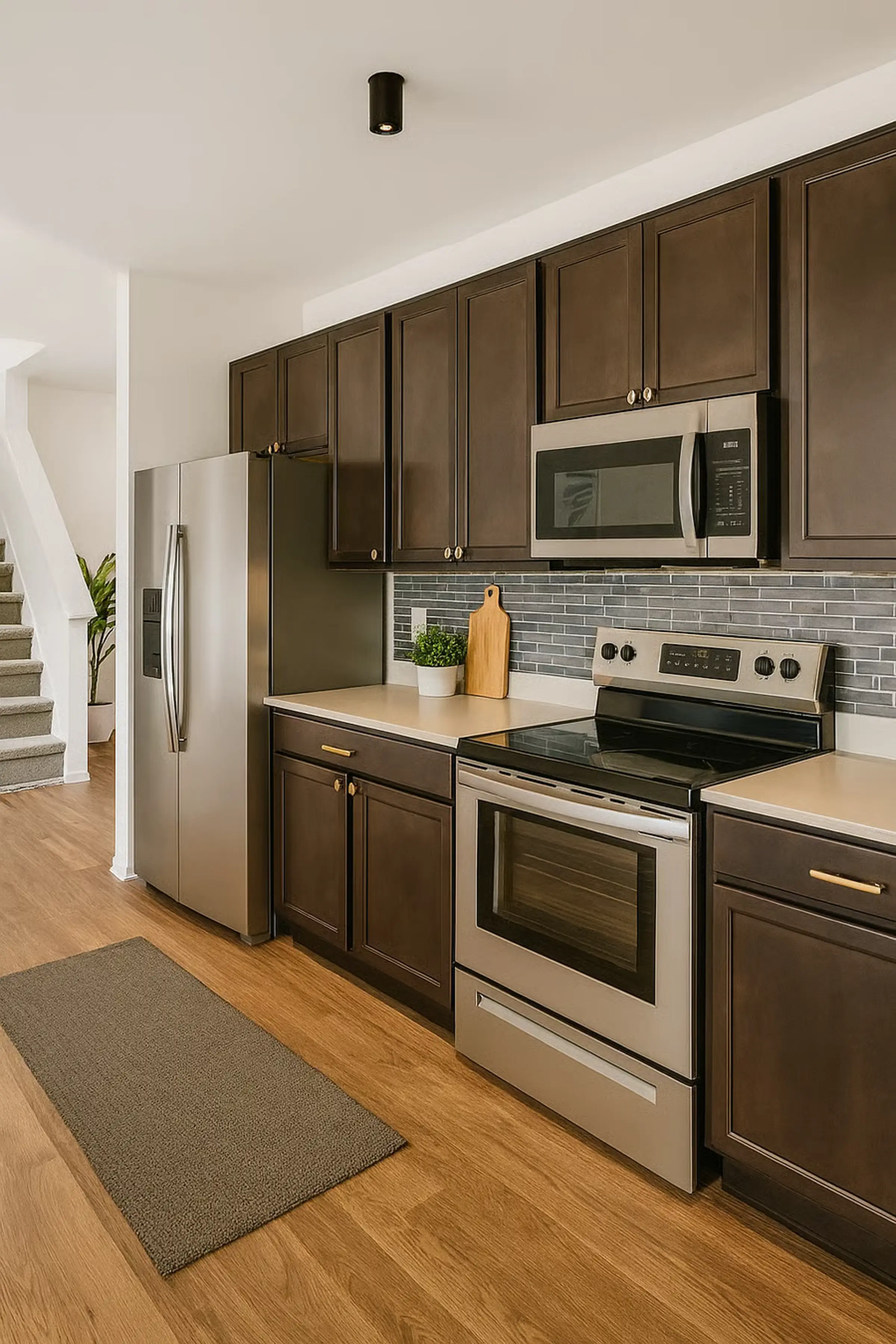 Bedroom with warm neutral tones